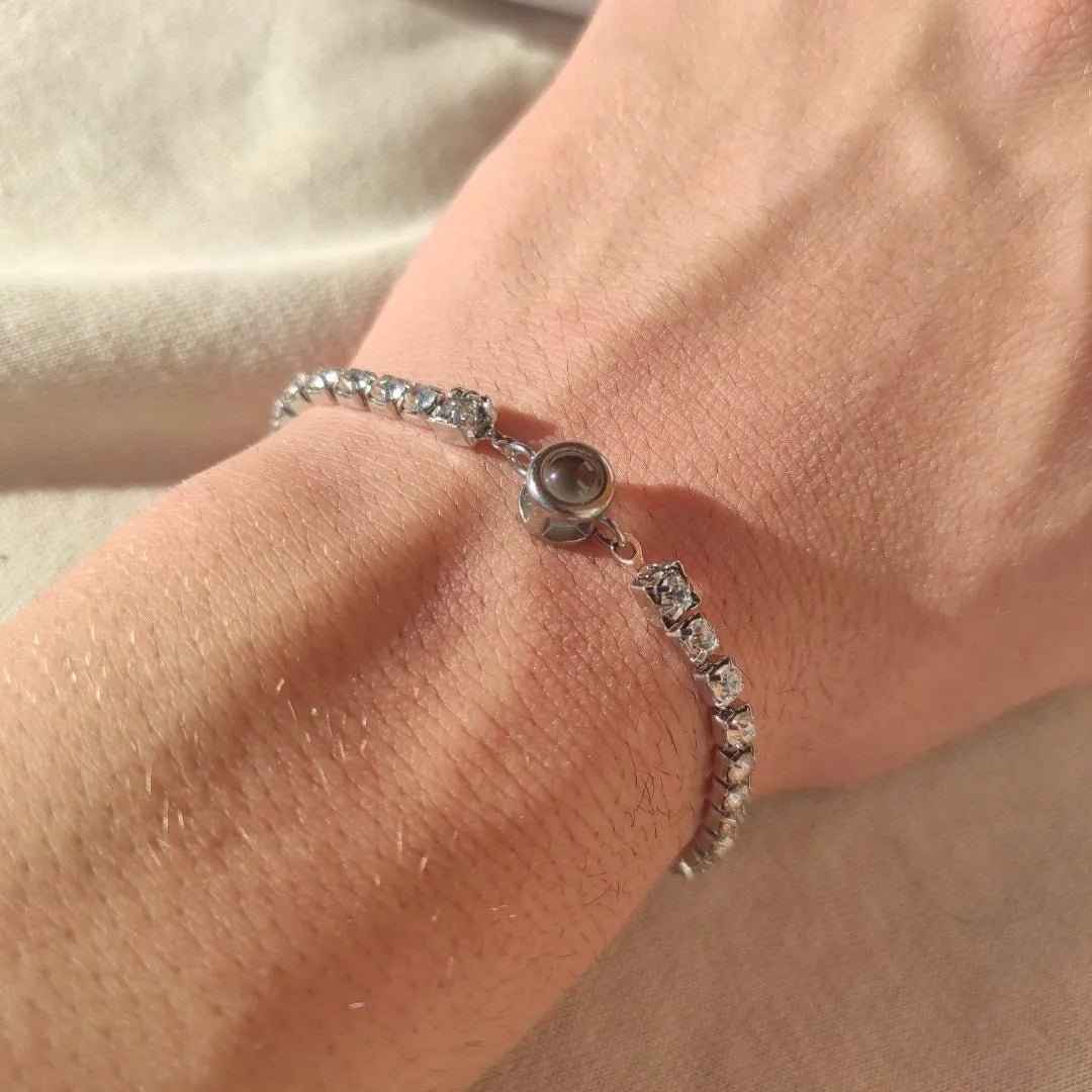 KM™ Bracciale ricordo "Per mio figlio" con dedica speciale